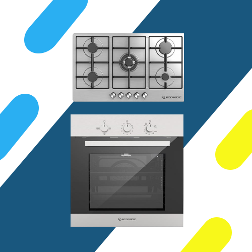 طقم بلت إن ايكوماتيك – بوتاجاز مسطح غاز 5 شعلات موديل S9003M – فرن غاز 60 سم موديل G6404T