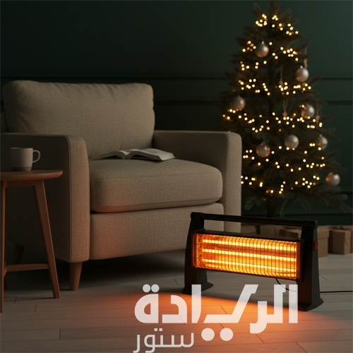 دفاية كهربائية بيورتي كومتيل – 1500 وات – 3 شمعات كوارتز – أسود - موديل - LX-2820