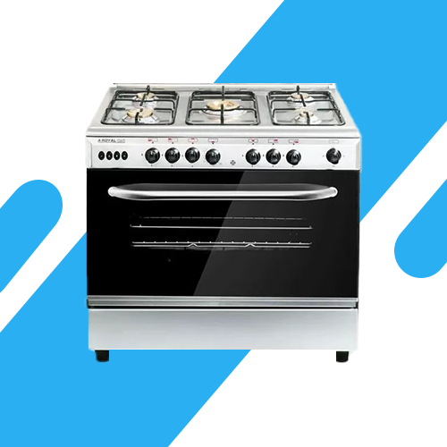 رويال غاز بوتاجاز لايت 5 شعلة 80 سم بمروحة – ستانلس ستيل عالي الجودة 2010278