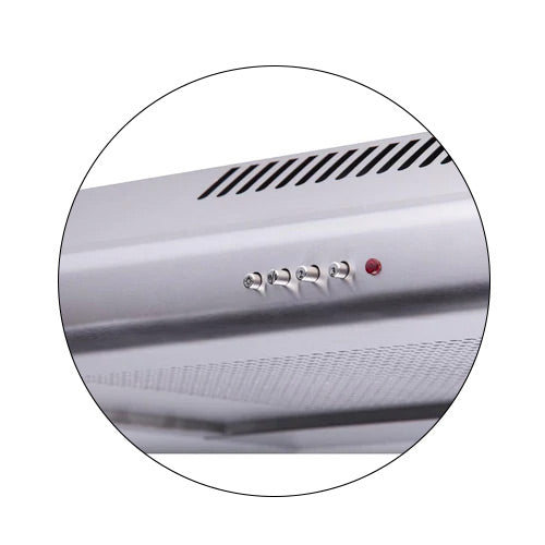 شفاط مطبخ مسطح هانز مقاس 90 سم قوة شفط 500م3/ساعة - موديل - Kendo Stainless