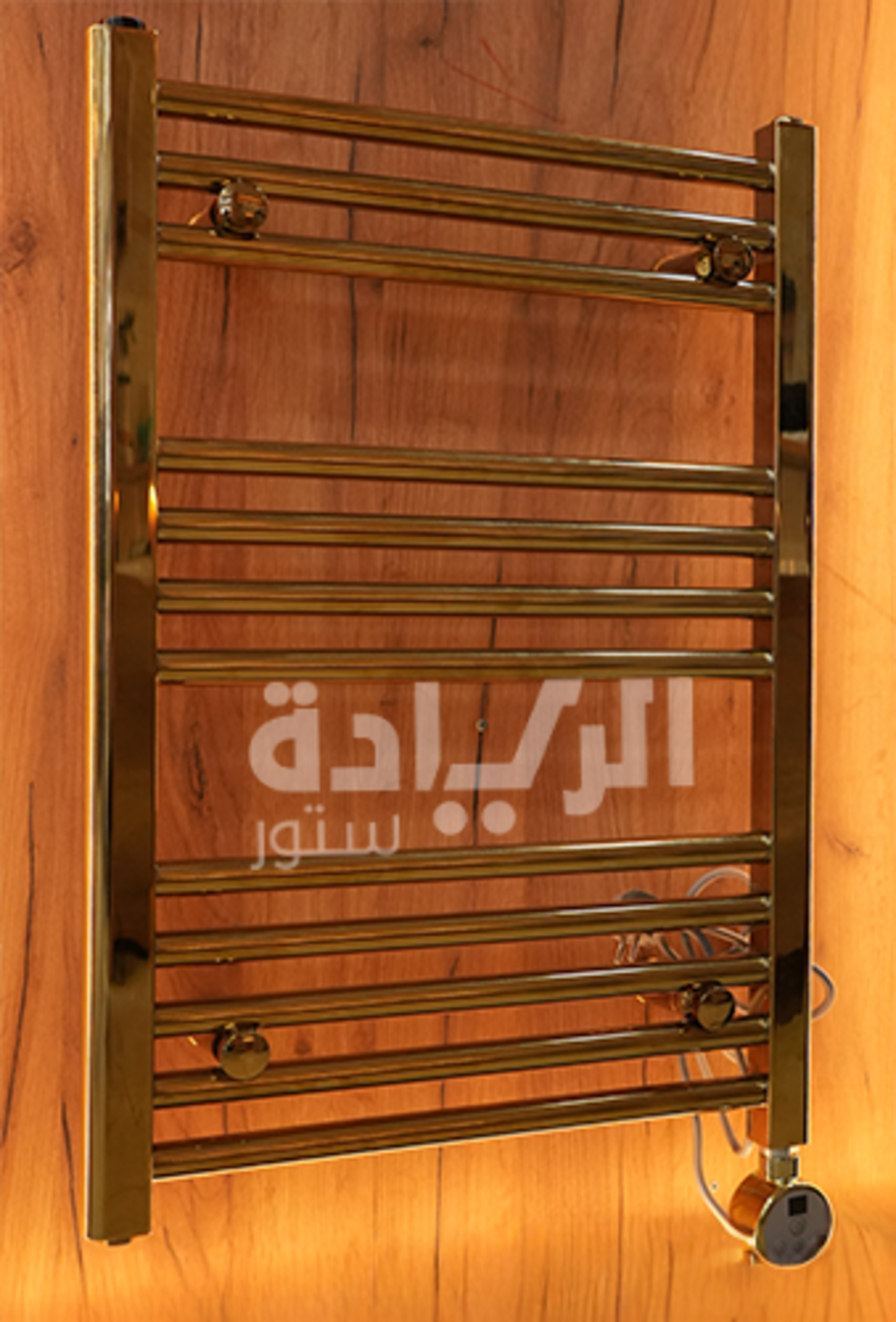 دفاية كهربائية ذهبية بيورتي 300 وات - تصميم أنيق وتجفيف مناشف الحمام