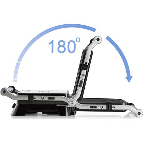 شواية كهرباء بلاك اند ديكر، 1400 واط، اسود وفضي - CG1400-B5