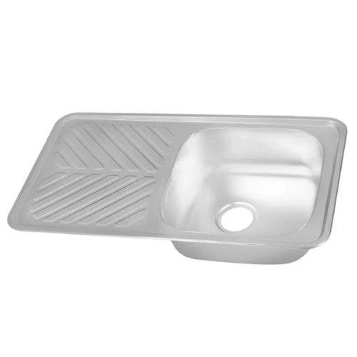 حوض مطبخ سيسو – ستانلس ستيل 304 – مقاس 87×48 سم – بوعائين موديل - Hans CICO USS 870