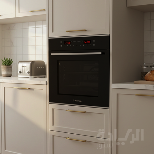 فرن ايكوماتيك بلت ان كهرباء بشواية كهرباء 60 سم - سعة 67 لتر - أسود ديجيتال 9 وظائف - E6449GTX