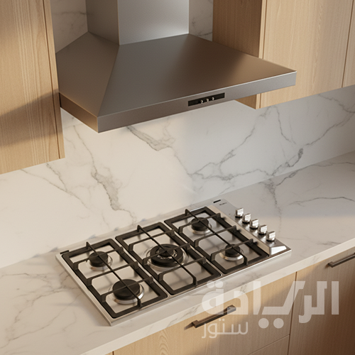 بوتاجاز بلت إن إلبا – 5 عيون – 90 سم – غاز – تصميم عصري - موديل - E95-545XND