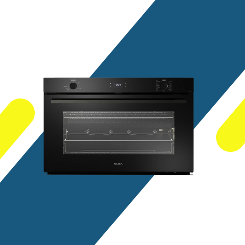 فرن بلت إن كهرباء 90 سم — متعدد الوظائف، سعة 121 لتر، تسخين سريع، شواية دوارة، تحكم باللمس - موديل - ELIO E93 MF BK