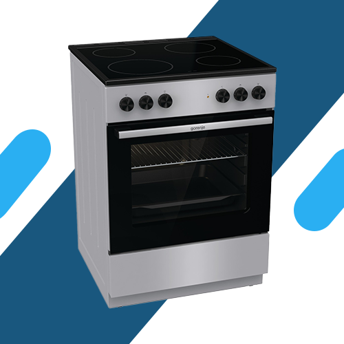 بوتاجاز كهرباء جورينيا رمادي 60 سم – سعة 65 لتر – 4 عيون – موديل – GEC6A11SG