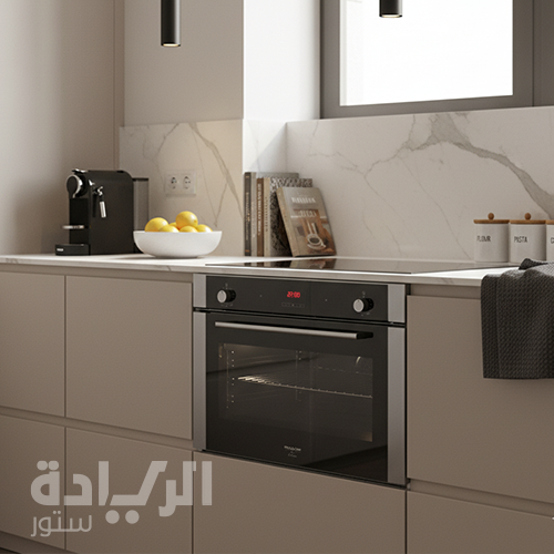 فرن كهرباء بلت إن كيتشن لاين ديجيتال كريستال أسود 90 سم مع 2 مروحة توزيع حراري و9 وظائف طهي – سعة 125 لتر – موديل – FE9VV092EGF.DTFF.E