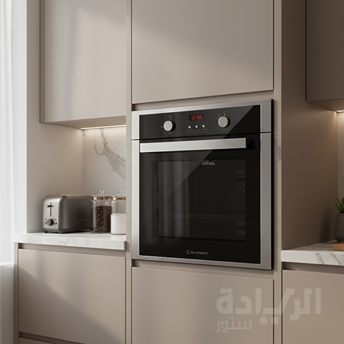 فرن بلت إن إيكوماتيك غاز بشواية غاز 60 سم - كريستال أسود بفريم ستانلس - موديل - G6434TDX