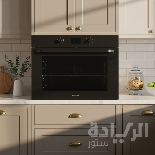 فرن بلت إن غاز إيكوماتيك 90 سم – كريستال أسود – 105 لتر – مروحة كونفكشن – شواية غاز – Soft Close - G9504GTDX