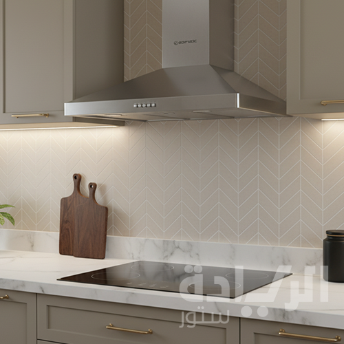 شفاط مطبخ ديكوري إيكوماتيك 60 سم ستانلس ستيل – قوة شفط 500 م³/ساعة – 3 سرعات – H6205NB