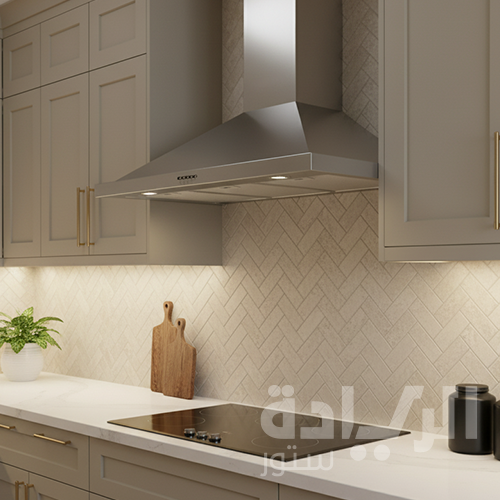 شفاط مطبخ هرمي ايكوماتيك مقاس 90 سم ستانلس ستيل بقوة شفط 1000م³/ساعة موديل - H910B