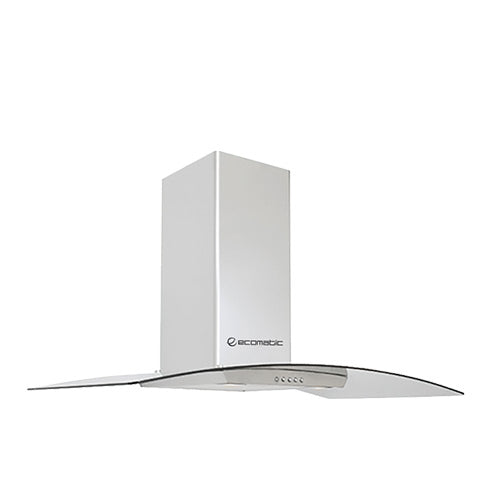 شفاط حرف T مقاس 90 سم ـ ايكوماتيك كريستال ستانليس قوة 750 م3/ساعة H9207KGBX