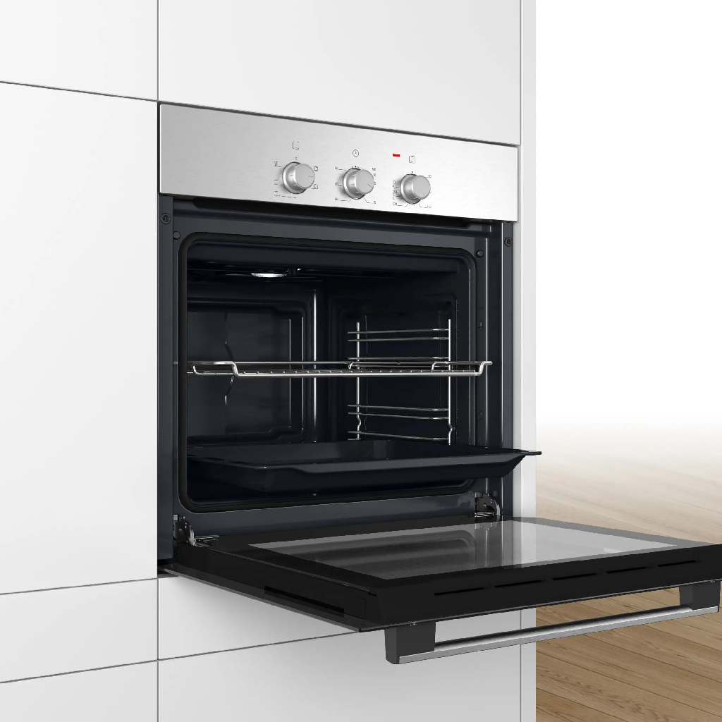 فرن بلت إن كهرباء بوش 60 سم ستانلس ستيل - سعة 71 لتر - HBF011BR0T