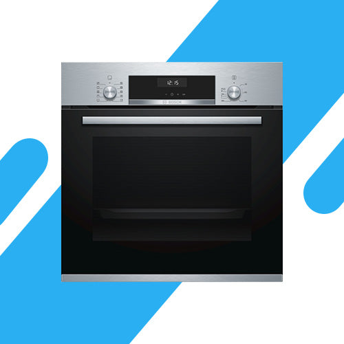 فرن بوش بلت إن كهرباء سيريس 4 مقاس 60×60 سم - سعة 66 لتر – ستانلس ستيل موديل - HBJ534ES0