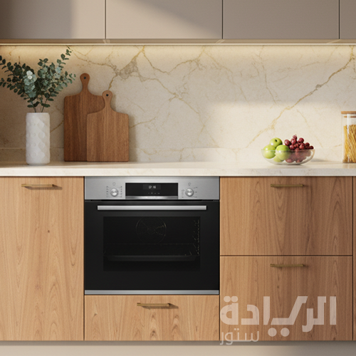 فرن بوش بلت إن كهرباء سيريس 6 مقاس 60×60 سم - سعة 66 لتر – ستانلس ستيل موديل - HBJ558YS0G