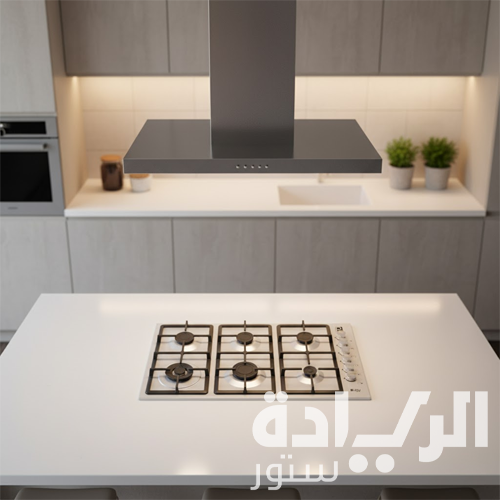 مسطح غاز بلت إن 90 سم من بيورتي – 6 شعلات – ستانلس ستيل – إشعال إلكتروني – موديل – HPT903S