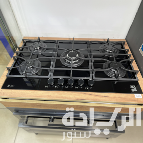 بوتاجاز بلت إن غاز بيورتي 90 سم زجاج أسود – 5 شعلات SABAF – إشعال أوتوماتيك – HPT939G