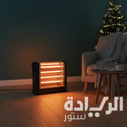 دفاية كهربائية بيورتي كومتيل 2200 وات - 4 شمعات، لون أسود - موديل - KS-2760