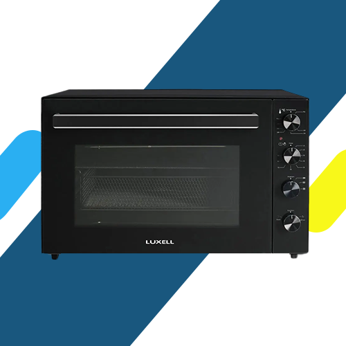 لوكسيل فرن كهربائي 70 لتر 2800 وات أسود مع خاصية القلي الهوائي ووظائف متعددة - موديل - LX-9670