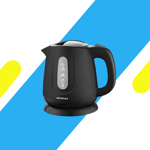 غلاية مياه سوناي - 1100 وات - 1.2 لتر - أسود