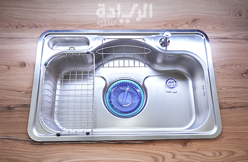 حوض مطبخ استانليس ماركة بيورتي الكوري مقاس - 85*51 سم - موديل - DJIS 850 PF