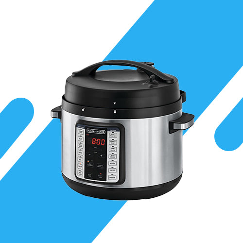 حلة طهي بالضغط الكهربائي بسعة 10 لتر و1350 وات - من بلاك اند ديكر موديل PCP1010