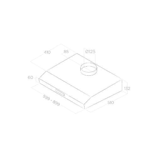 شفاط مطبخ مسطح اليكا - قوة شفط تصل ل 650 م3/س - أسود مقاس 90 سم - موديل - PRF0154726