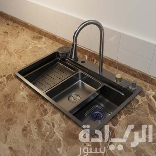 حوض مطبخ بيورتي مقاس 48* 75 استانلس ستيل كوري – موديل - PSM 750 BL