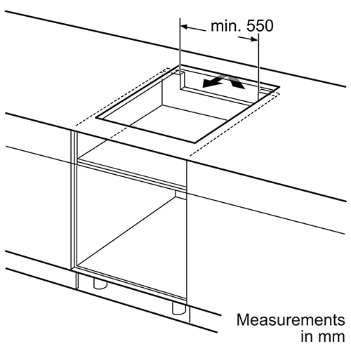 بوتاجاز كهرباء بوش بلت إن اندكشن Series 4 – 60 سم زجاج سيراميك أسود - PUE611BB5E