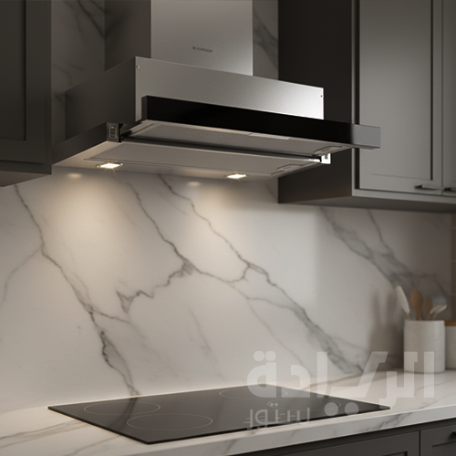 البا - Elba شفاط مطبخ تلسكوبي بلت ان 60 سم ستانليس قوة شفط 390 م3/ساعة موديل - TCH 602 BX