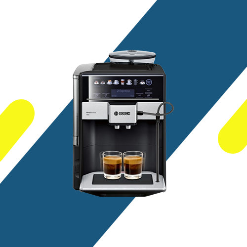 ماكينة قهوة بوش أوتوماتيكية بالكامل فيرو بارستا 400، أسود معدني سافير - خزان مياه قابل للإزالة - TIS65429RW
