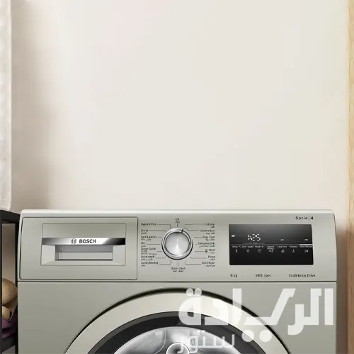 غسالة ملابس بوش Series 4 أوتوماتيك – 8 كجم – 1400 دورة – فولاذ فضي – WAN282X1EG