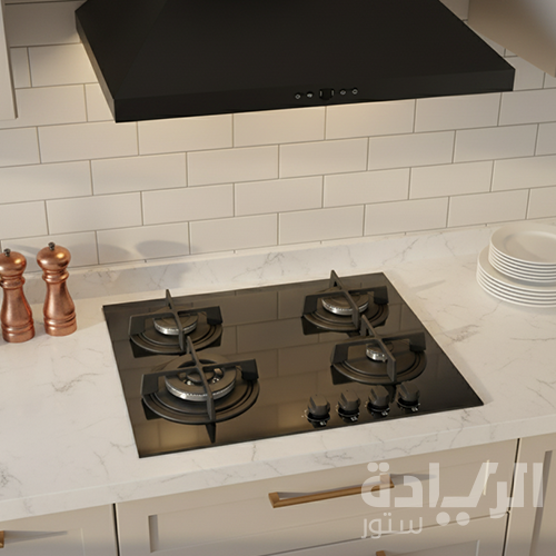 مسطح غاز بلت إن كيتشن لاين 60 سم 4 شعلات سيراميك أسود – موديل – ZP.GRN6004