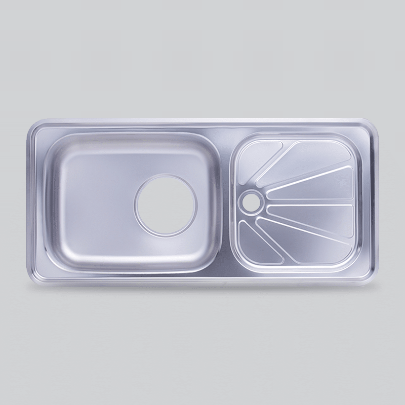 حوض مطبخ هانز استانلس ستيل مقاس 100× 48 سم– عين واحدة موديل - IST 1000