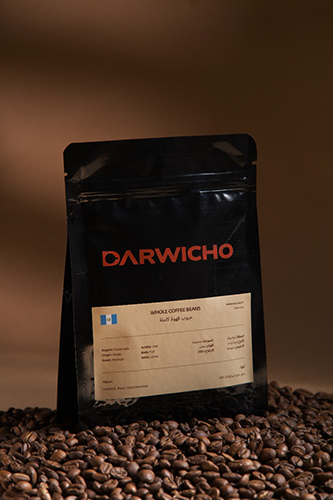 حبوب قهوة كاملة جواتيمالا أرابيكا 100% – درويتشو كوفي – 250 جرام