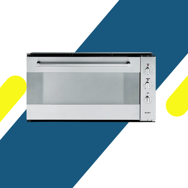 فرن بلت إن كهرباء إلبا 90 سم 9 وظائف - سعة 83 لتر، تصميم استانلس ستيل، شواية كهربائية، مؤقت إلكتروني، مروحة تبريد - موديل - 102-501XMA