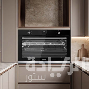 Levon 90 cm Built-in Gas Oven with Full Safety, Triple Glass, LOW-E, and Two Turbo Fans - Model 1612002