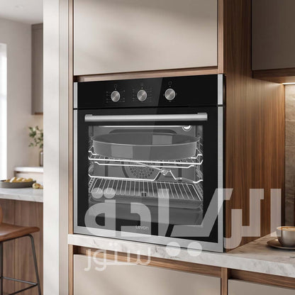 Levon 60 cm Built-in Gas Oven with Turbo Fan – Mechanical Timer and Full Safety System – Model – 1612003