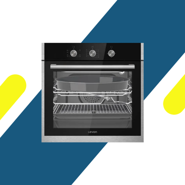 فرن غاز بلت إن ليفون 60 سم بمروحة تربو – تايمر ميكانيكي ونظام أمان كامل – موديل – 1612003