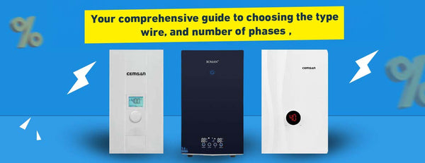 Instant Water Heater Installation in Egypt: Your Comprehensive Guide to Choosing the Type, Wire, and Number of Phases (1-Phase vs. 3-Phase)