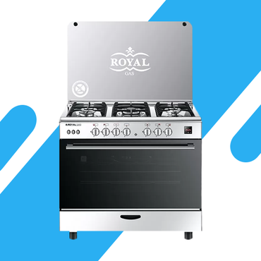 بوتاجاز رويال كريستال كاست 90 سم ستانلس مروحة أمان كامل ديجيتال – 2010255