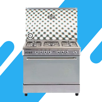 بوتاجاز رويال سيزر 2010274 5 شعلات 90 سم – كاست بمروحة للفرن