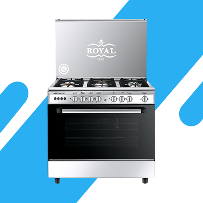 بوتاجاز رويال غاز هيرو 2010276 – 5 شعلات ومروحة توزيع حرارة – مقاس 60×90 سم