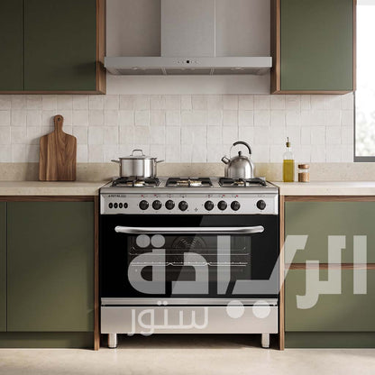 رويال غاز بوتاجاز لايت 5 شعلة 80 سم بمروحة – ستانلس ستيل عالي الجودة 2010278