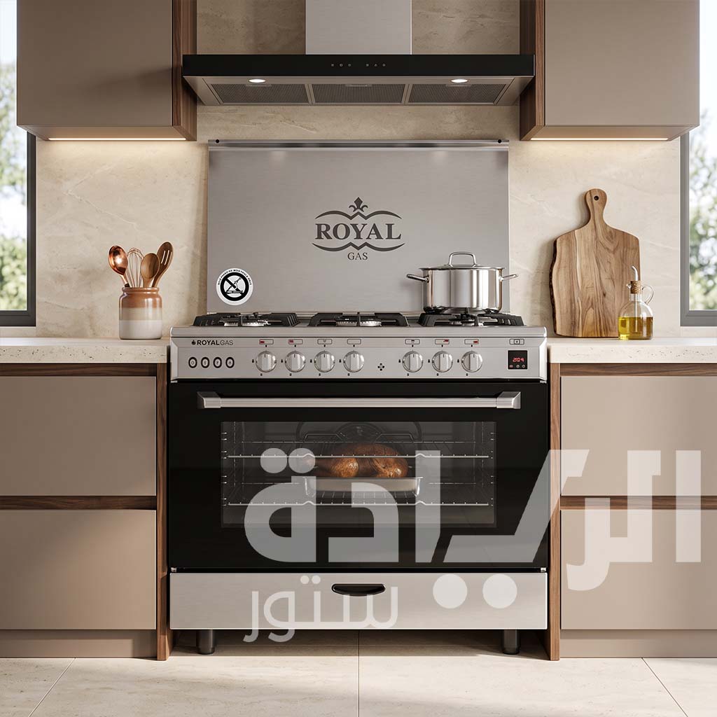 Royal Caesar Cooker 2010294 – 90 cm with Cast Fan, Modern Design and Professional Performance
