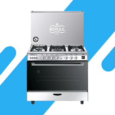 بوتاجاز رويال سيزر 2010294 – 90 سم بمروحة كاست، تصميم عصري وأداء احترافي