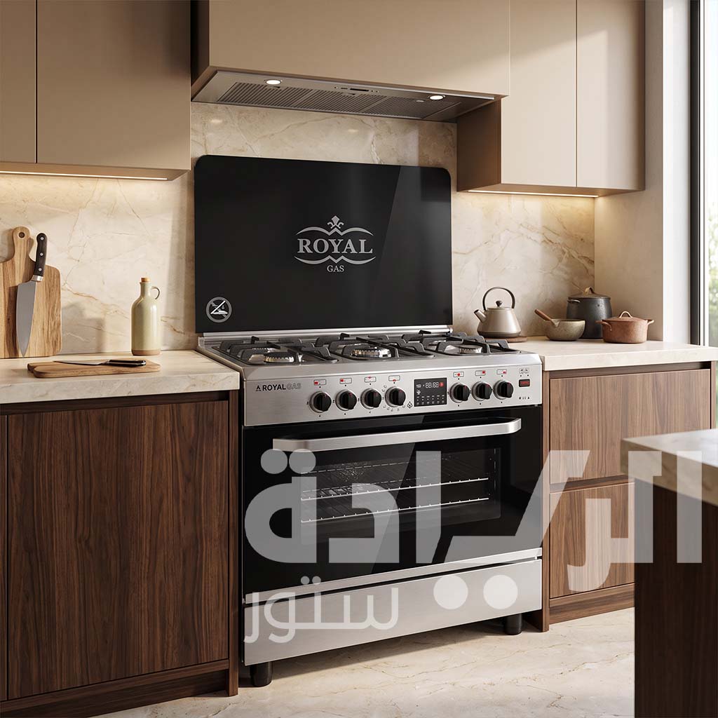 Royal Master Chef Pro 90 cm Cooker - Two Digital Displays - Full Spanish Safety - Smart Timer Burner - Model 2010300