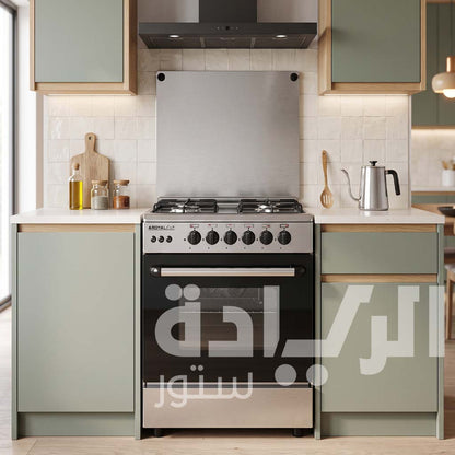 Royal Gas Speed Gas Cooker, 4 Burners with Fan, 60 cm, Stainless Steel – Model 2010315