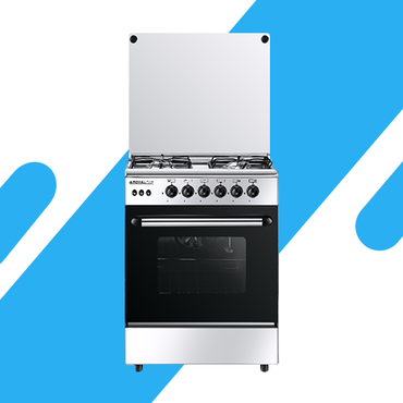 بوتاجاز رويال غاز سبيد 4 شعلة مع مروحة 60 سم ستانلس ستيل – موديل 2010315